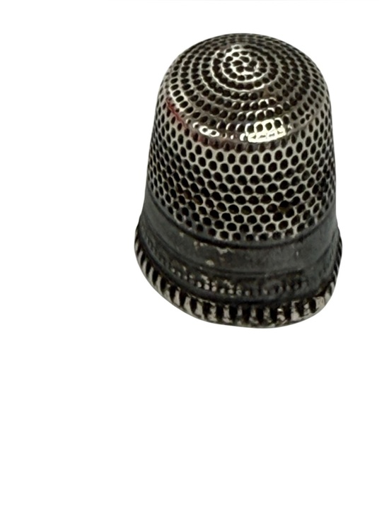 Other - vintage sterling silver thimble, antique Priscilla pattern thimble